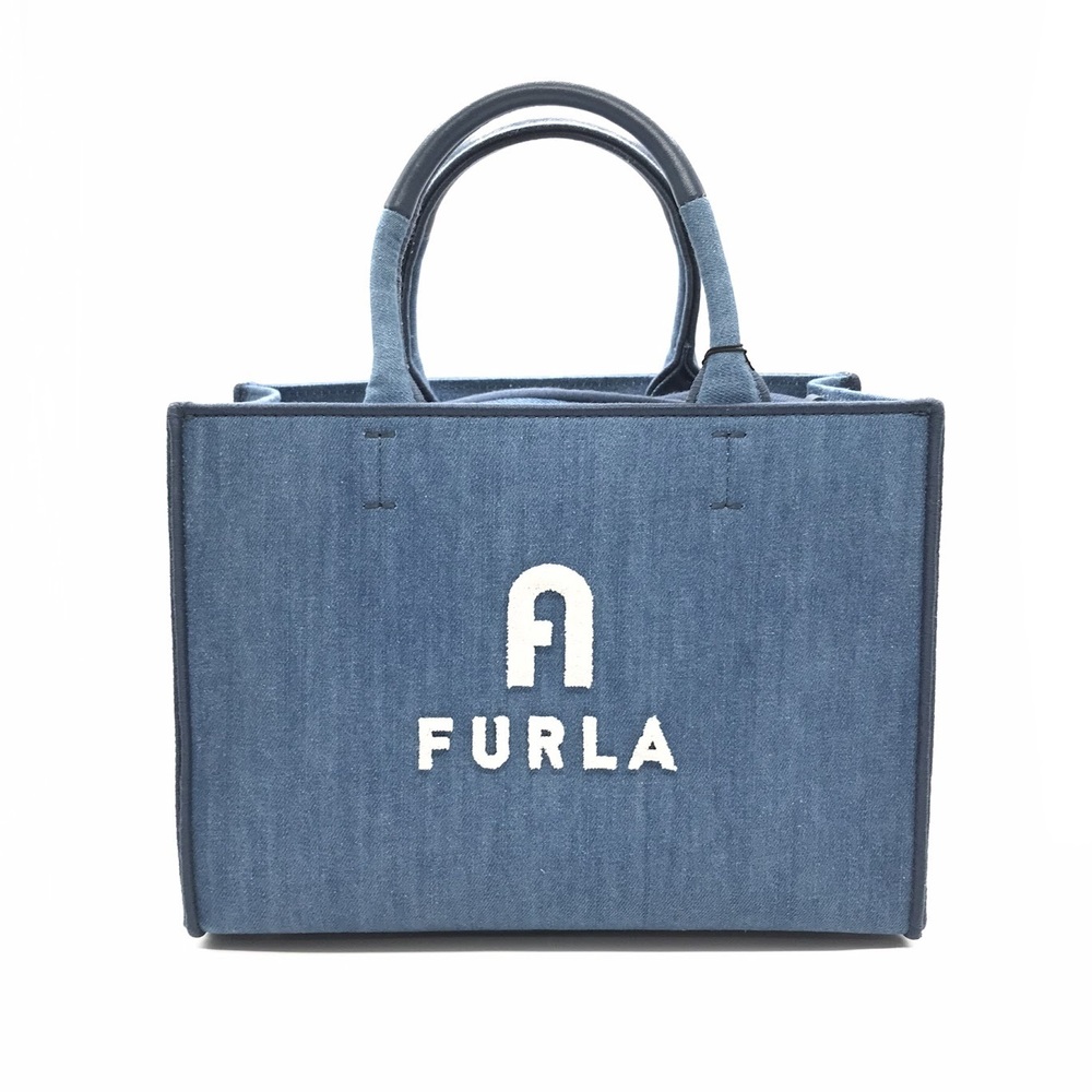 Furla OPPORTUNITY Tote Shoulder Bag Blue